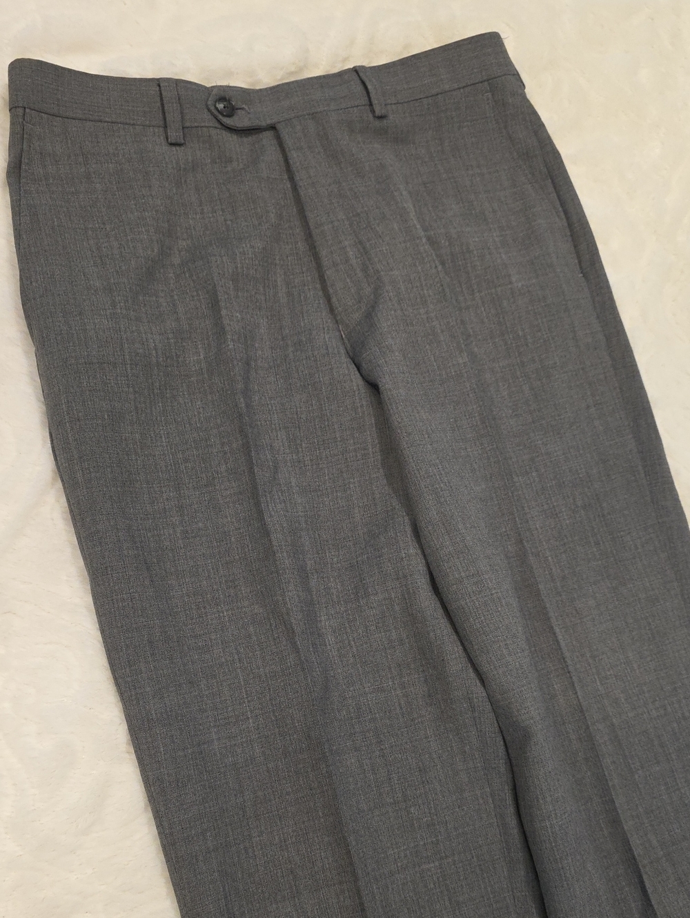 Michael Kors Men's Gray Flat-Front Dress Pants